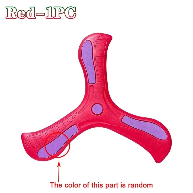 Outdoor Soft Boomerang Flying Disc Three Leaf Cross Toy Interactive Sports for Children Adult Kids Decompression 6