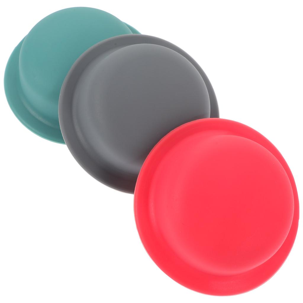 3 Pcs Silicone Pot Lid Cover Can Protector Handle Knob Sleeves Thicken Button Kitchen Accessory Caps Silica Gel Cooking