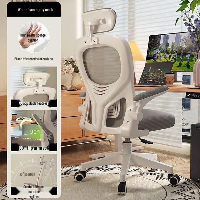 Ergonomic Computer Chair - Comfortable Home and Office Seating for Students and Gamers