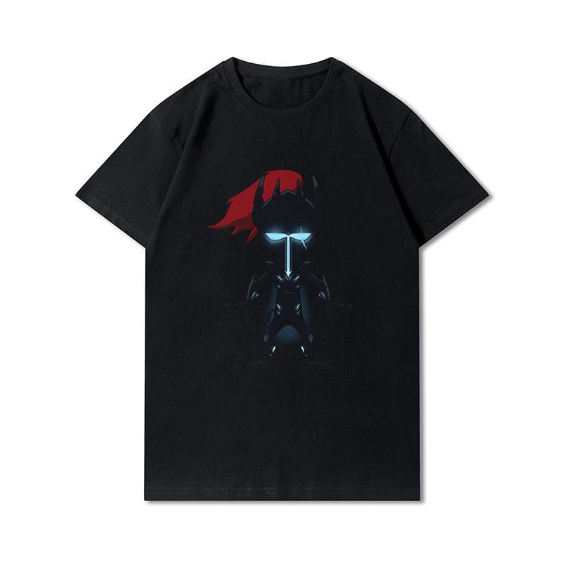 Plus Size Summer T Shirts for Women Anime Solo Leveling Printed Casual Short Sleeves Tops 100% Cotton Oversize O Neck Tees