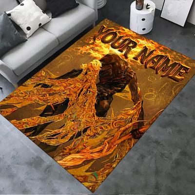 Custom Name Elden Ring Carpet Rug for Living Room Bedroom Home Sofa Decoration,Kids Play Non-slip Floor Mat