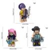 KPop Demon Hunters Action Figures - Rumi, Mira & Zoey Collectible Minifigures, Building Blocks for Fans, Perfect Birthday Gifts