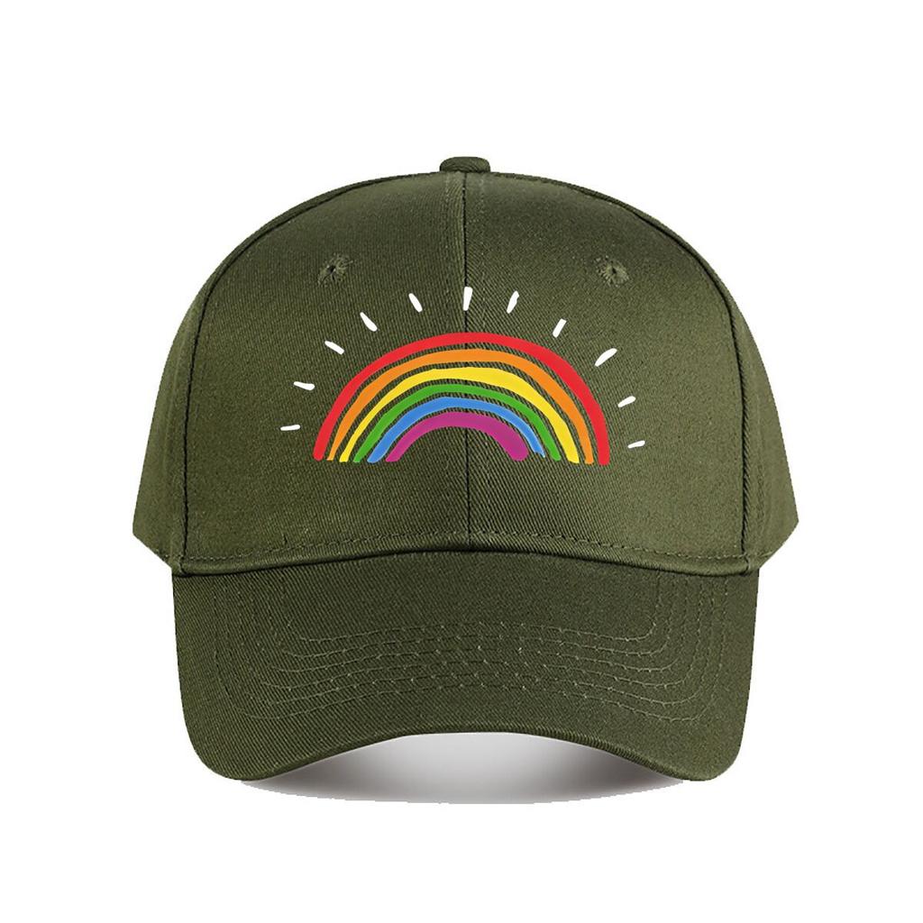 Rainbow Baseball Cap Baseball Cap Fashion Unisex Sunhat Womens Outdoor Sports Snapback Cap