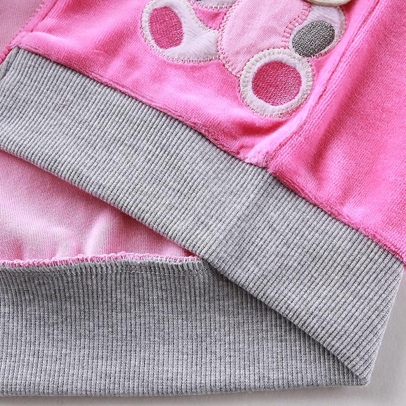 Kid Girlss Boys Infant Clothing Velour Winter Spring Long Sleeve Trousers Set With Hat Zipper Kidswear Aapparel