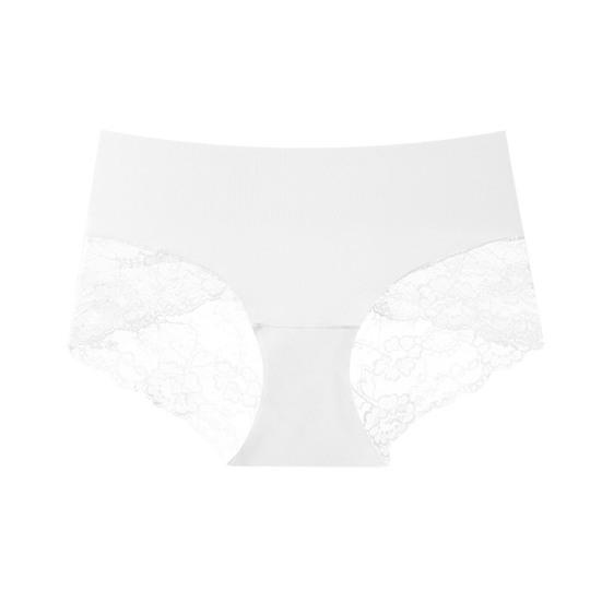 Cotton Underwear for Women Sexy Lace Stretch Hipster Panties High Waisted Seamless Soft Bikini Briefs