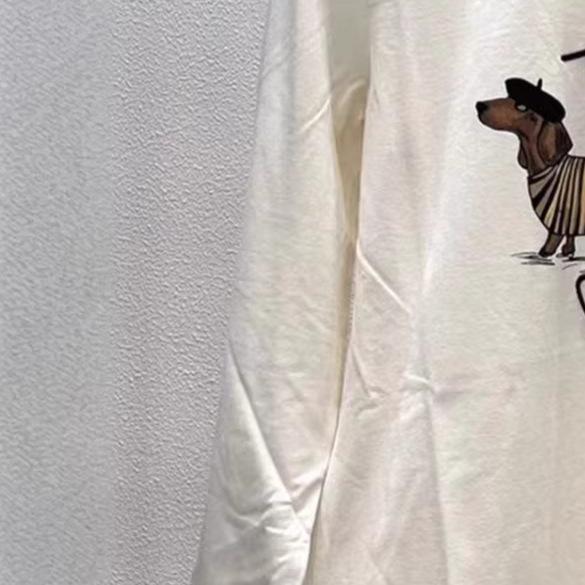 

Sausage Dog White Long Sleeve Shirt XL белый