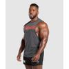 Gymshark Zbiornik Impact Drop Arm Onyx Grey A6a5x Gb7n