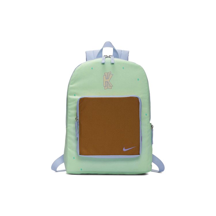 Nike X SpongeBob Collaboration Kyrie 5 Cartoon Squidward Color Block Nylon Backpack Unisex Backpack Light-Green CN2219-310 Aqua Green