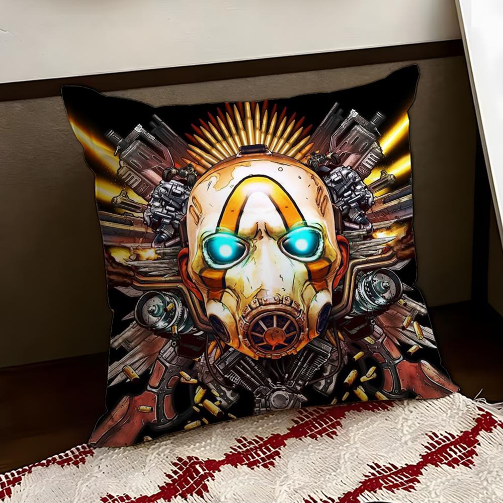 Game BBorderlandsS Cushion Cover Reversible Soft Durable Pillow Cover Home Car MultiScene Use for Daily Comfort