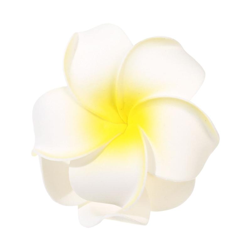 Leggero Fermaglio per Capelli in Resina Plumeria per Donna Comodo Accessorio per Vacanze al Mare con Fiore Realistico