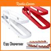 Convenient Egg Organizer Rolldown Egg Dispenser Abs Plastic Material White And Red Color Options