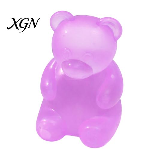 Relaxation Soft Toy Bear Shape Stress Relief Toy, Elastic Sensory Fidget High Density School Bag Durable TPR Ball, Portable Pinch for Kids