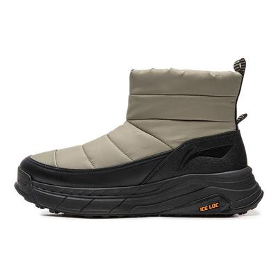 Li Ning Zheng Rong Lite Resistente all'Usura Ammortizzante Antiscivolo Pile Caldo Versatile Retro Suola Spessa Tendenza Moda Stivaletti da Neve Corti AGLV285-4