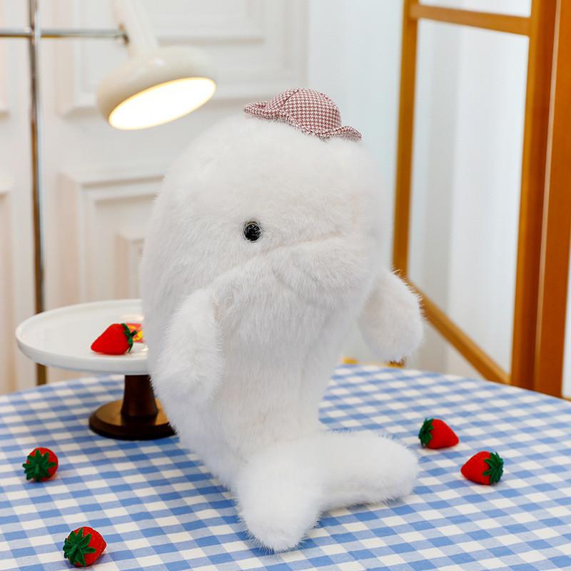 Dolphin Toys Plush Hat Cartoon Stuffed Dolls Room Decorations Kids Xmas Gifts