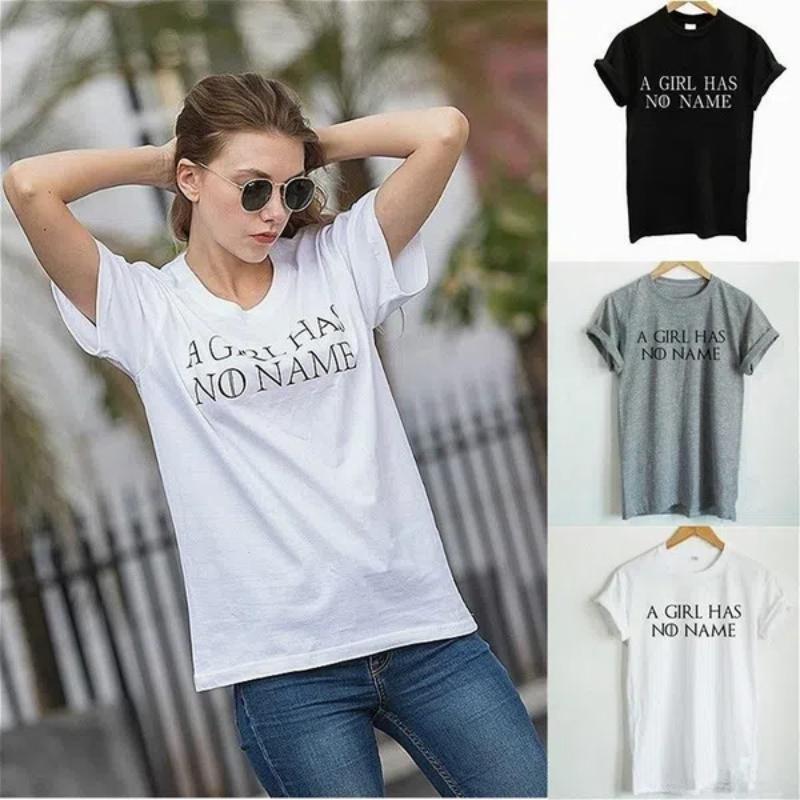 Fashion Clothes Summer T-shirts Women's Casual Short Sleeve Shirts Letter Printed Blouses Ladies Solid Color Loose Cotton T-shirts