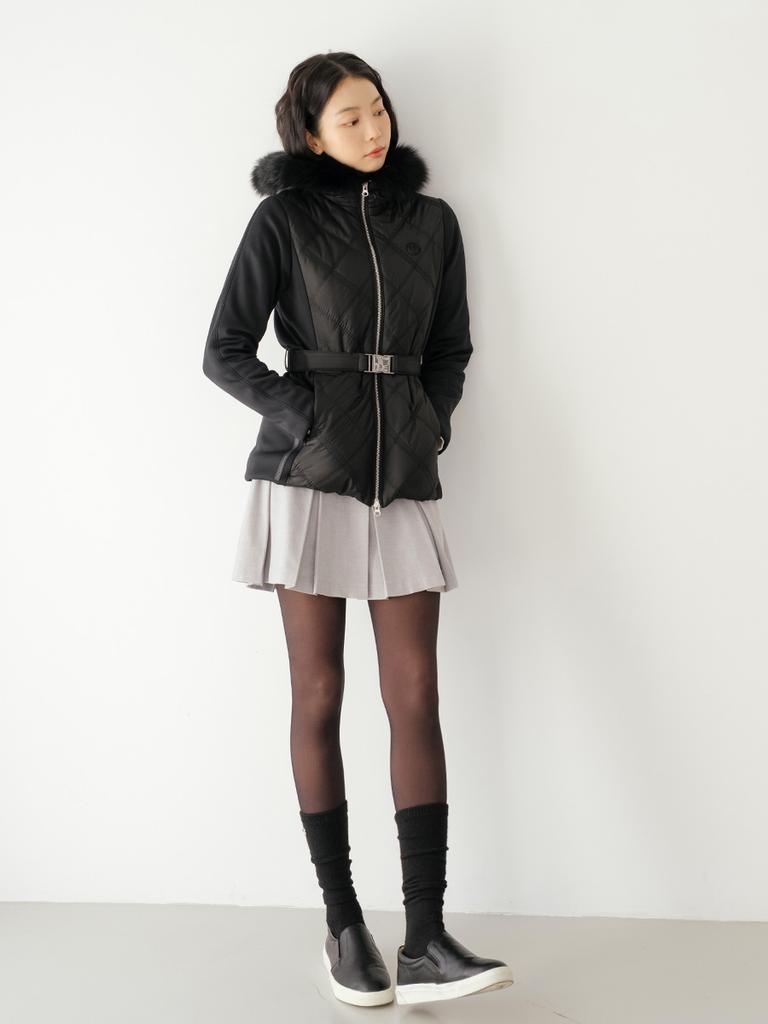 Nitina Wool Blend Pleated Skirt Ii L/Gy