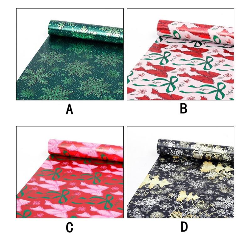 1 Roll Wrapping Paper 17Inch X 118Inch Gift Wrap, Christmas Wrapping Paper, Kraft Paper - Black Pinecone Xmas Gift Kraft Paper