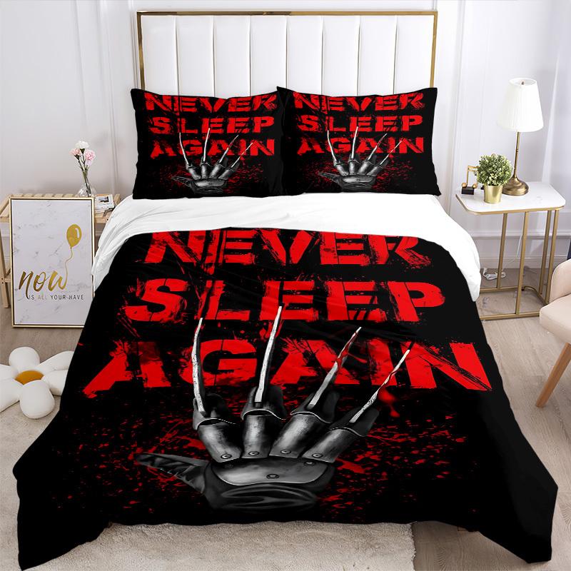 3pcs Never Sleep Again Duvet Cover Set, 1 Duvet Cover + 2 Pillowcases (No Insert), High-Definition Print, Home & Dorm Set yy251208046