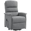 Electric Riser Recline Armchair With Footrest Grey