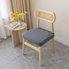 Elastic Solid Colors Chair Seat Covers Jacquard Shell Chair Cover Washable Anti-dust Short Back Chair Cover Armless Wedding Home