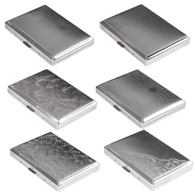 10cm Extra Long Metal Cigarette Case - Medium/King Size, Crushproof, Men's Fashion Storage Box