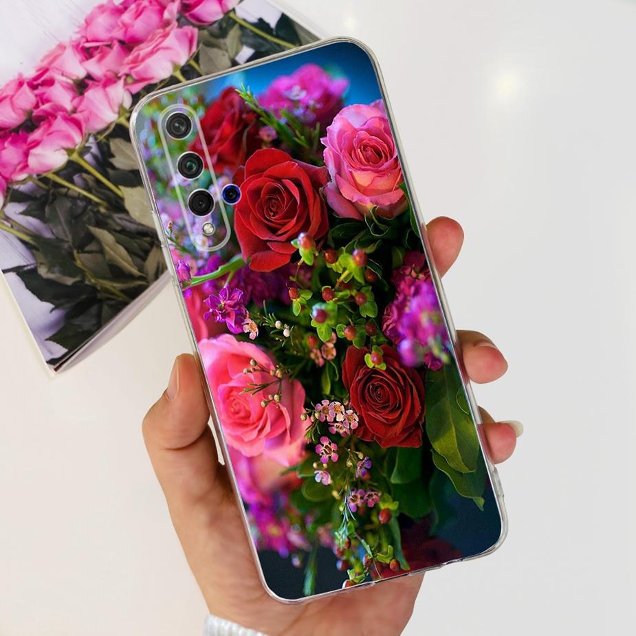 For Huawei Honor 20 Case YAL-L21 YAL-AL00 Luxury Painted Cover Soft Silicone Phone Case For Huawei Nova 5T Nova5T Honor20 Bumper