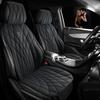 2 Seater Premium Perforated PU Leather Car Seat Covers 3D Stitching Soft Comfortable Breathable with Storage Pockets