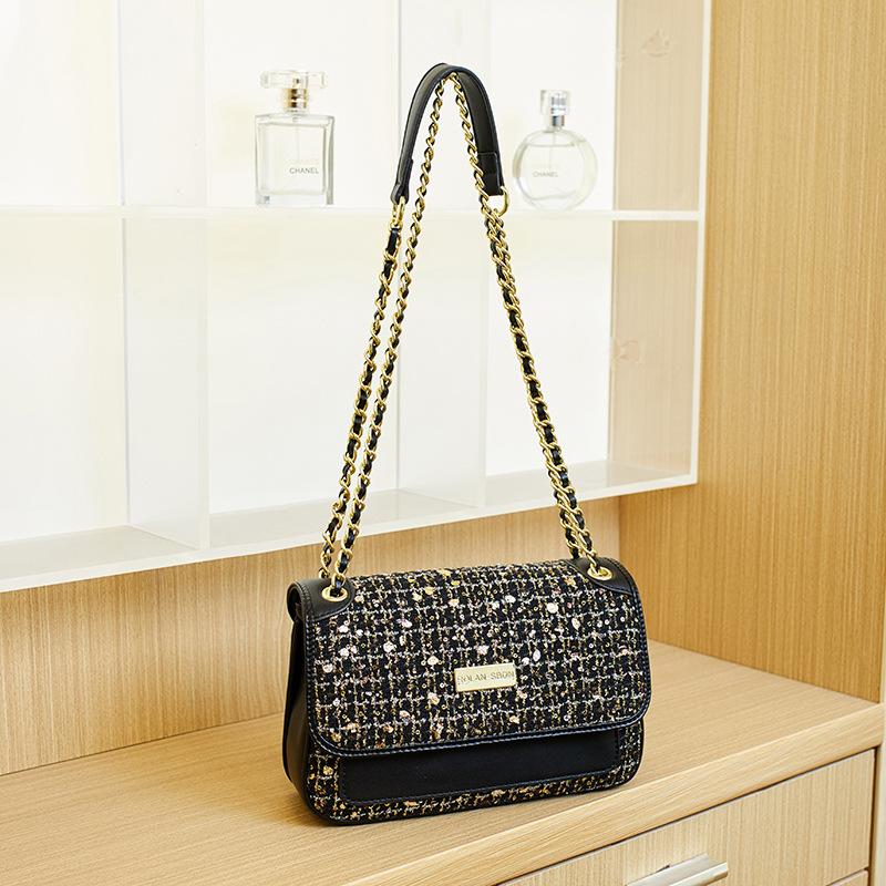 

Chain Women s Bag Fashionable and Versatile Mini Single-shoulder Square Bag чёрный