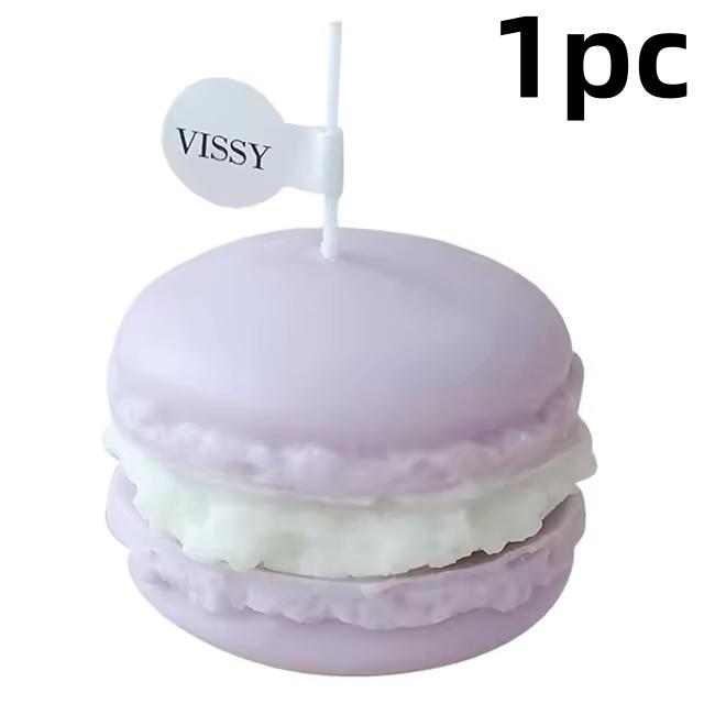 

1/4 шт. ароматизированные свечи макарон, восковые ароматерапевтические свечи ручной работы для украшения рабочего стола на день рождения, реквизит для фотосъемки, праздничные подарки