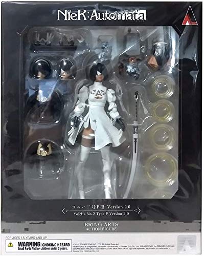 NieR Automata Bring Arts YoRHa 2 P Type Version Height 13cm PVC Painted Completed Figure Limited Edition No. 2.0