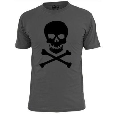 Heren Schedel en Knekels T-shirt Piraat Jolly Roger Grafsteen