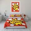 Comic-Style Explosion Graphic Design  Kid'S And Adults' Bedroom Decor, Exquisite Three-Piece Bedding Set Gift