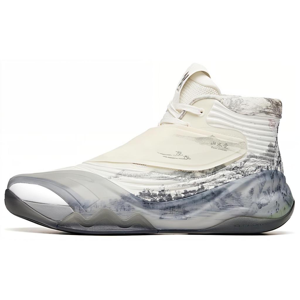 ANTA KT6 Basketball Shoes Men's High Top White/Black 112041101-14