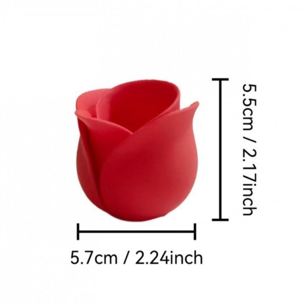 Unique Mini Rose Shape Pots Plastic Green Onion Pots Modern 3D Printed Plant Pot  Indoor Plants