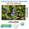 1Pcs Lush Jungle Waterfall Landscape Pattern Decoration Background Nature Backdrop Decorations For Photo Studio Booth Party