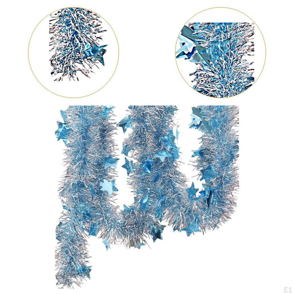 5,9 stopy trblietavá girlanda na sviatočnú výzdobu a zábradlie