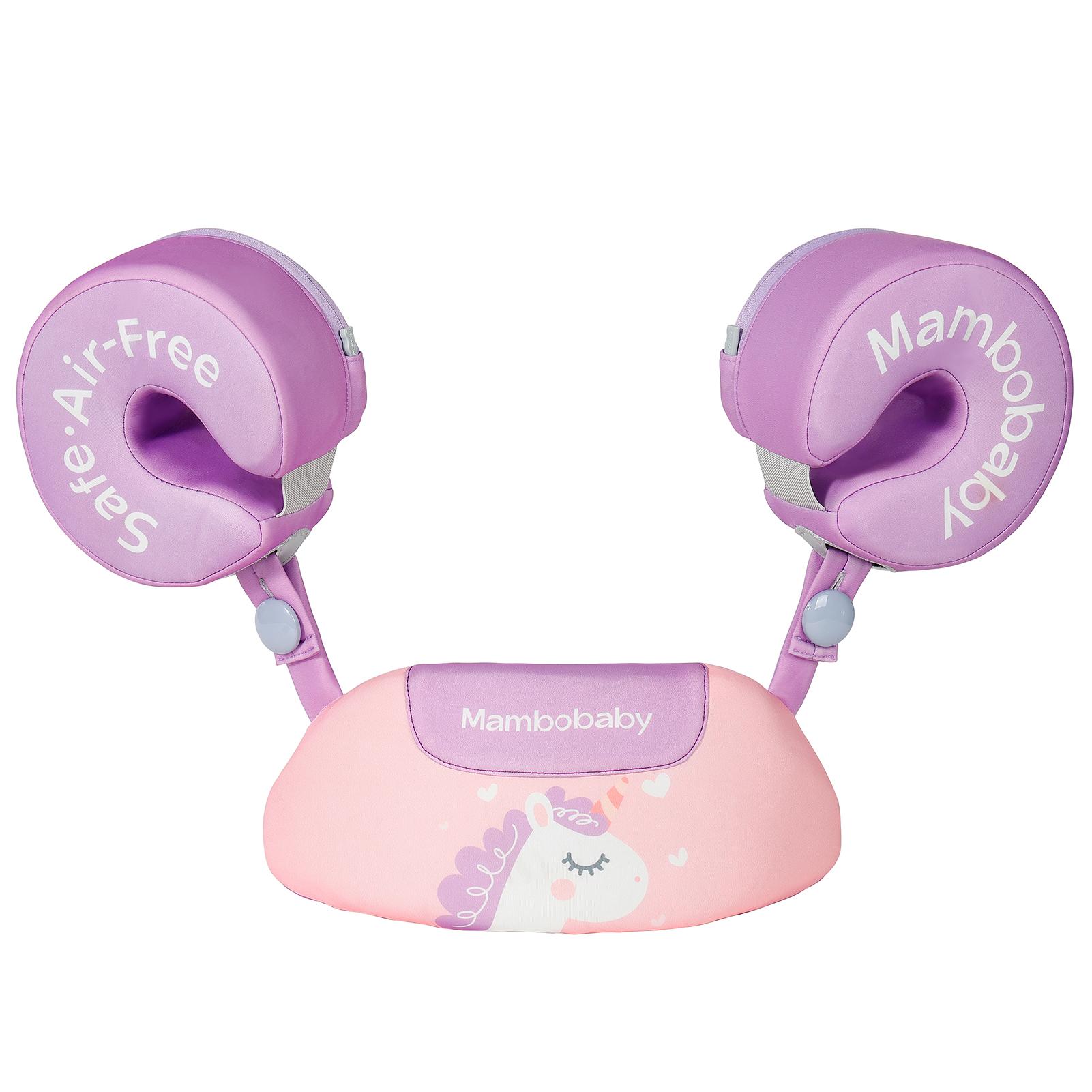 

Ненадувной детский жилет для плавания Mambobaby 3-в-1, спасательные жилеты для детей, жилет для плавания для мальчиков и девочек с розовый