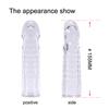Men Transparent Condom Enlargement Thicken Lengthen Penis Sleeve Adult Sex Toy