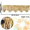 6.56ft Length Metallic Fringe Garland Tinsel Streamers Banner  Stage Party Decoration