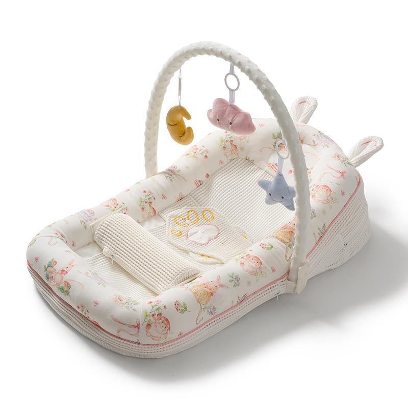 Bett-im-Bett Baby-Schrägkissen 2-in-1 Anti-Erbrechen und Anti-Kolik Schrägkissen Baby Bionisches Mittelbett Liegende Fütterungswerkzeug