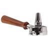 58mm Portafilter Stainless Steel Coffee Tea Portafilter Holder Single Spout Brewing Coffee Filter Wooden Handle Coffee Accessories