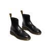Dr. Martens Cabbott Leather Glossy Classic Front Zipper Short Boots Unisex boots Black 27855001