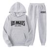 New cross-border foreign trade pullover men's and women's same sports sweater set fashion sweater sweatpants fleece hoodie set
