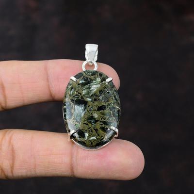 Medený serafínový prívesok Štýlové šperky Strieborný prívesok 925 Prívesok z prírodného drahokamu Ručne vyrobený šperk Darček pre neho Decentné šperky