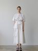 Maensyeonhem Open-Back Twisted Blouse_White