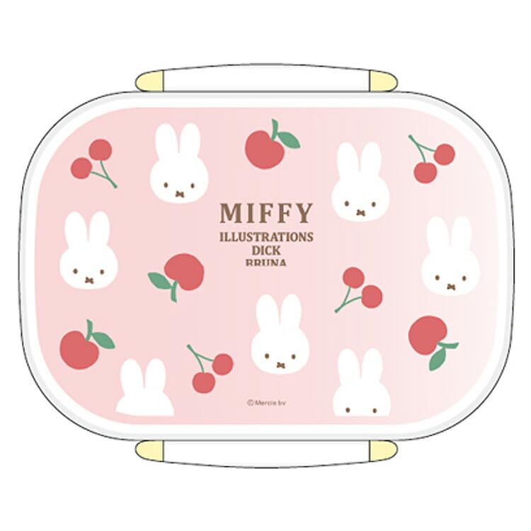 Dick Bruna Square Miffy Lunch 054405 Box, 360ml, Pink,