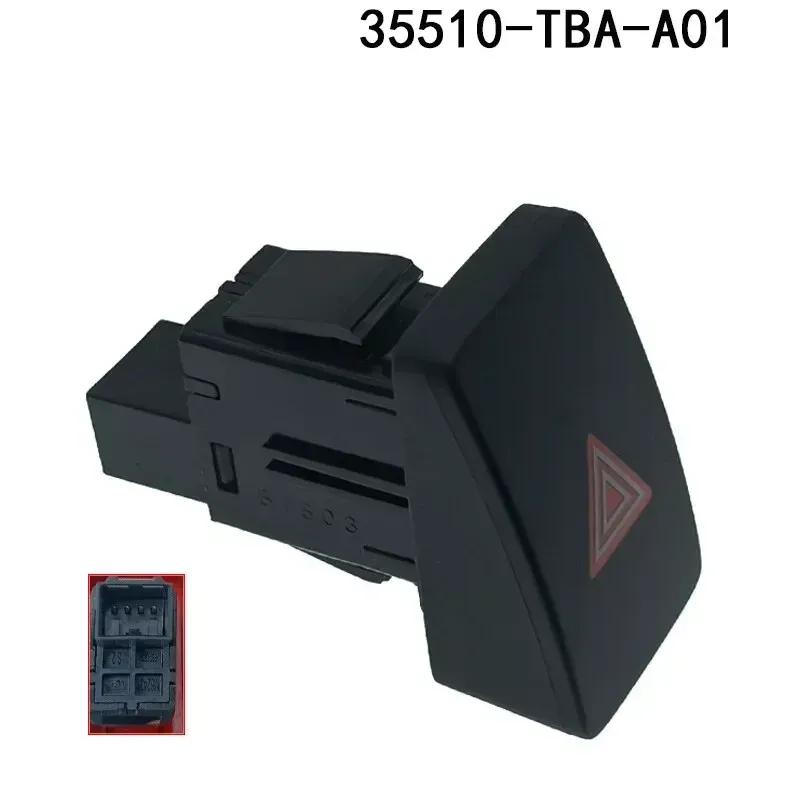 35510-TBA-A01 For Honda Civic 2016- Car Center Console Emergency Light Flasher Switch Warning Button Accessories Black