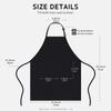 Stain-Resistant With Pockets Cooking Apron with Pocket for Woodworking Painting Work Aprons