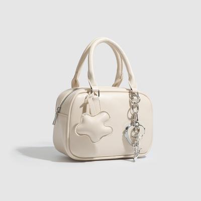 2025 Frühling und Sommer neue Retro Handtasche Tasche Schulter Crossbody Boston Tasche Nischendesign Bowlingtasche Damen