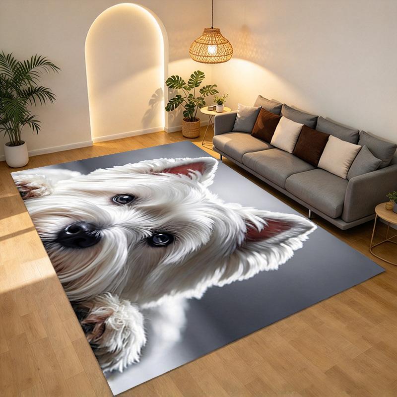 Dog Portrait Living Room Nonslip Area Rug Soft Carpet For Bedroom Game Playroom Sofa Office Home Decor Doormat Christmas Gift C9302827